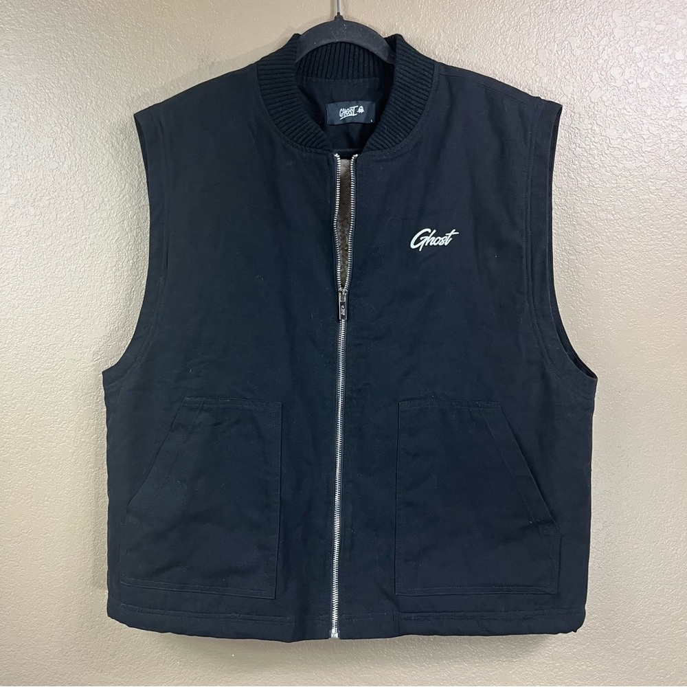 Ghost Black Sherpa Lined Vest